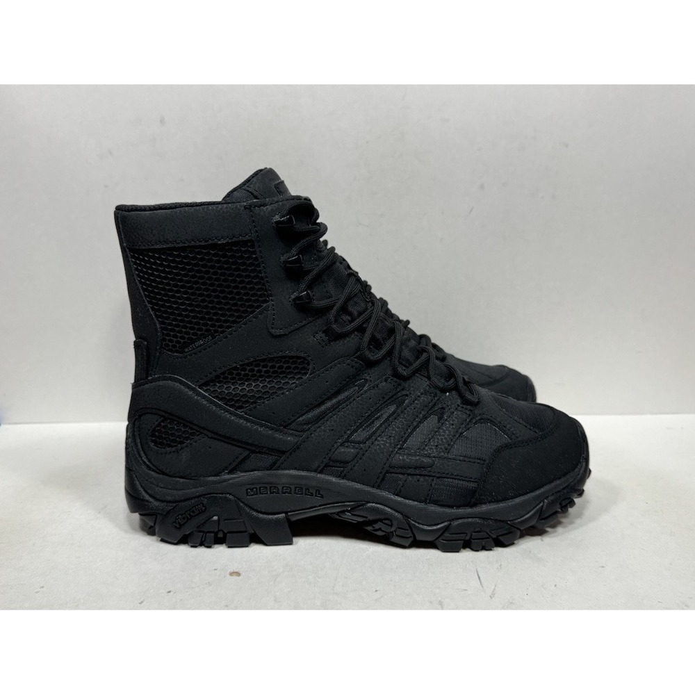 Merrell Moab 2 Tactical Boots Men's Size 10 W J15845W Waterproof Size Zip Black